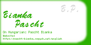 bianka pascht business card